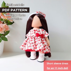 11 Inch Doll Clothes PDF, Doll Dress Pattern PDF, Modern Tilda Clothes Patterns, 11 Inch Doll Clothes Pattern, DIY Sewing Tutorial