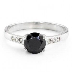 Black Onyx Gemstone Promise Love gift ring | gift for her | Delicate Black Onyx Ring Minimalist Ring Dainty Ring Unique Silver Ring