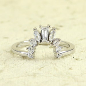 Unique Band gift Ring | engagement Gift Ring | Wedding Gift | Minimalist Band Ring | Tiara & Crown Dainty Wedding Band Ring | Stacking Ring