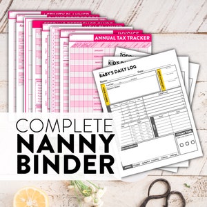 Complete Nanny Binder Digital image 1