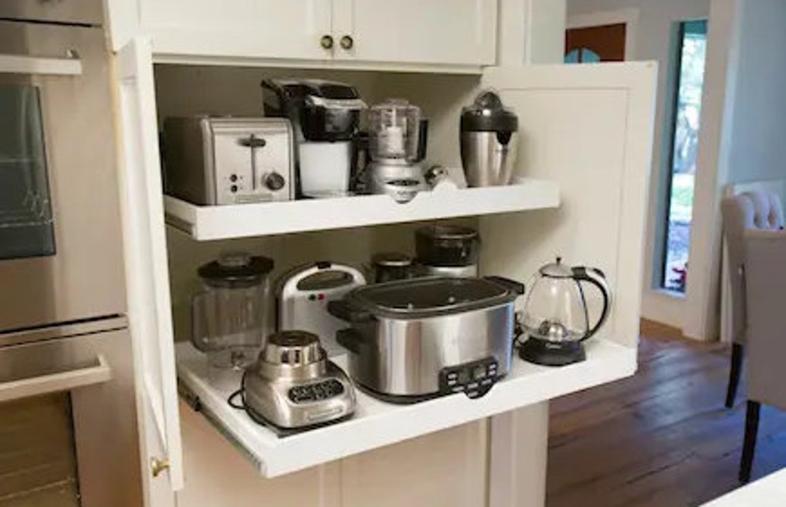 3 CUSTOM pull out drawers wood custom size Etsy