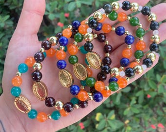 Florida Football Team Bracelets / FSU Bracelet / UF Bracelet / Miami Dolphins Jewelry / UCF Bracelet / Um Bracelet / Collegiate Jewelry
