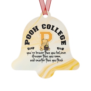 Winnie the Pooh Ornament Pooh Bear Metal Christmas Ornament