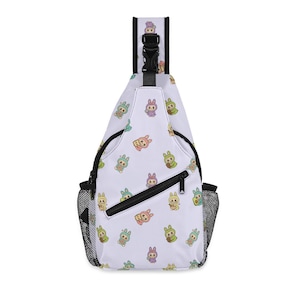 Labubu Sling Bag Labubu Chest Bag with Adjustable Strap Labubu Bag
