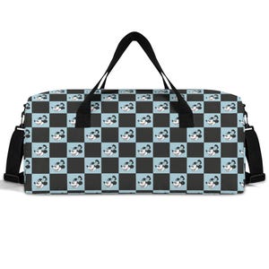 Steamboat Willie Duffel Bag Checked Mickey Mouse Travel Duffel Bags Sport Gym Tote Bag