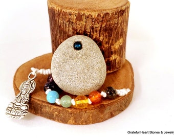 Worry Stone and Chakra beads