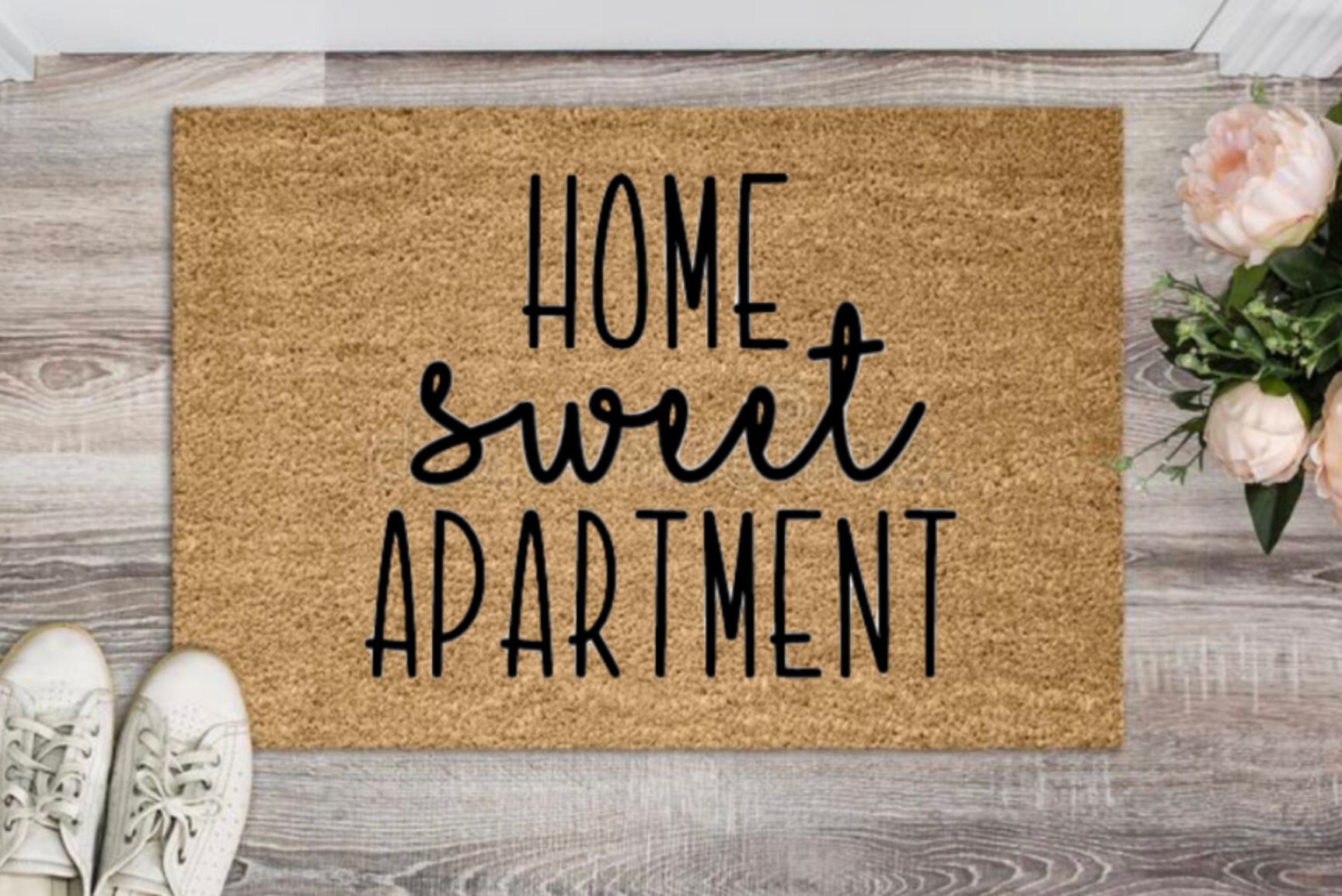 Home Sweet Apartment Doormat / Apartment Decor / Home Sweet Etsy
