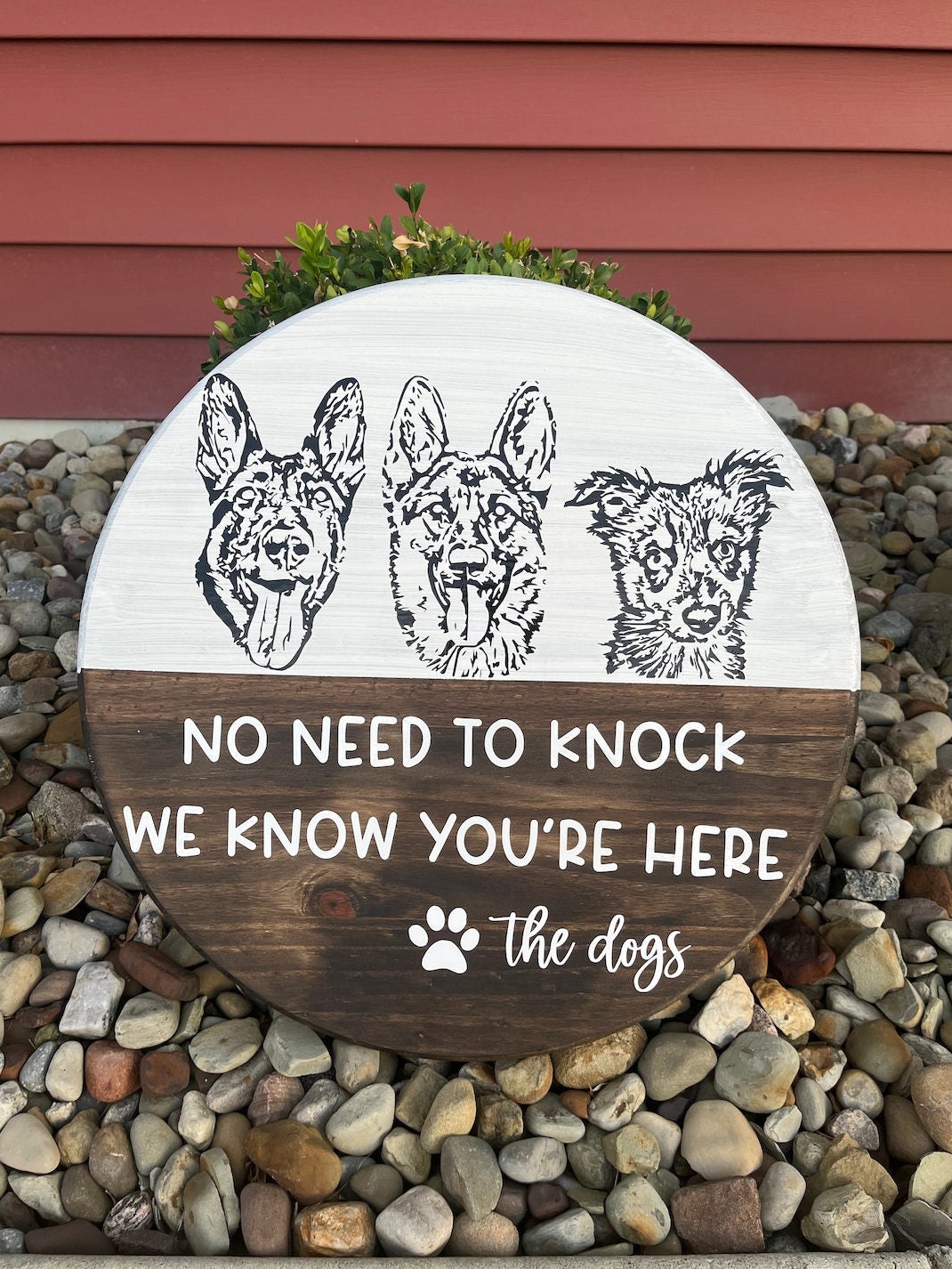 Personalized Dog Door Sign / Do Not Knock Door Sign / Etsy