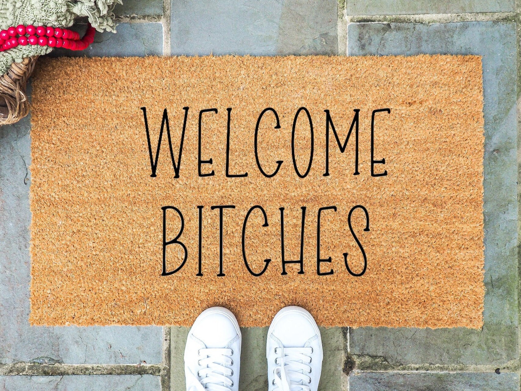 Bitches Doormat / Girl Doormat / College Doormat / Bad Etsy