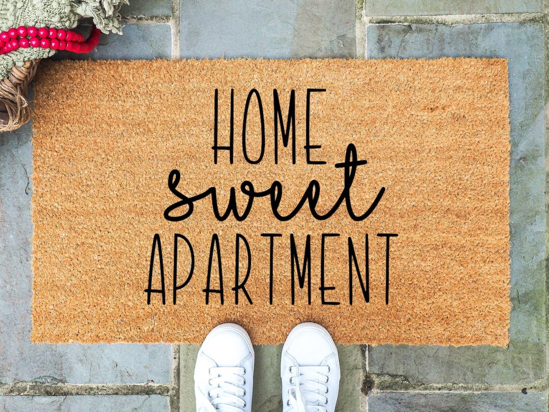 Home Sweet Apartment Doormat / Apartment Decor / Home Sweet Etsy