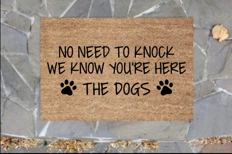 Funny Dog Doormat / Cute Doormat / Outdoor Doormat / Patio Etsy