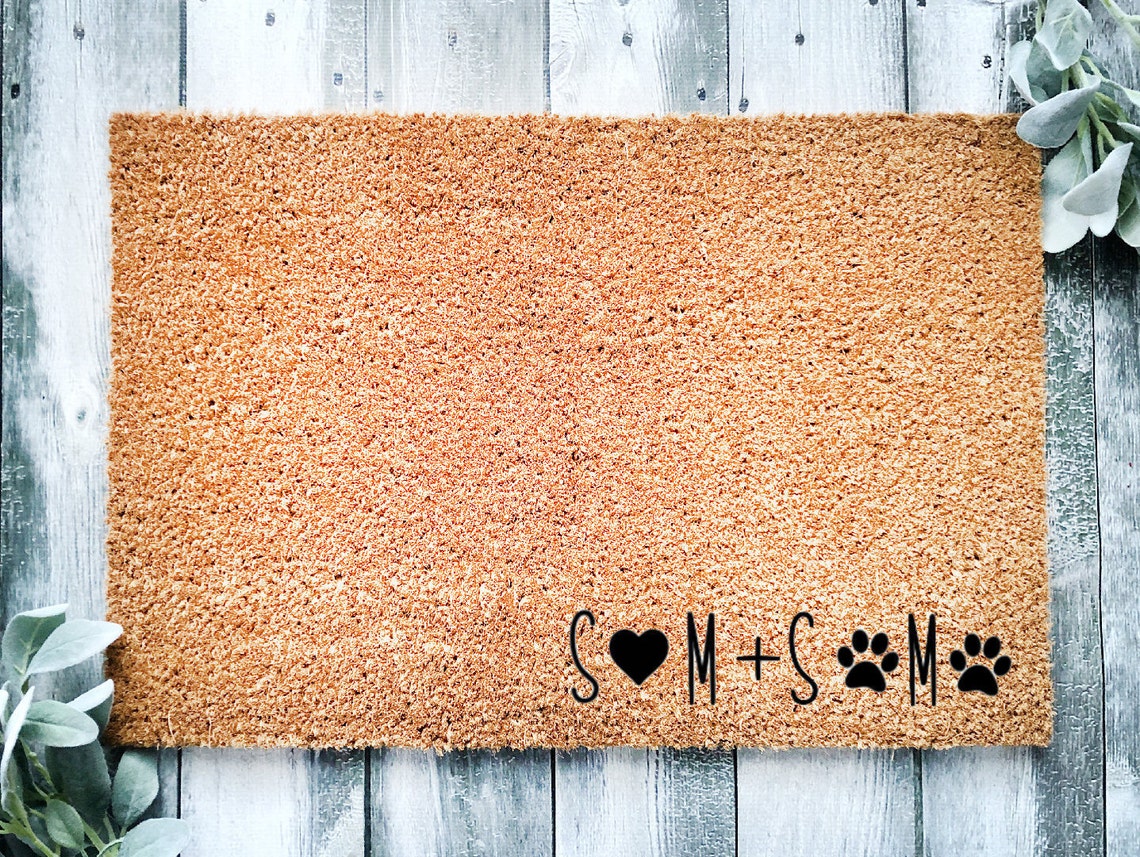 Erste Fußmatte / personalisierte Fußmatte / Familie Fußmatte / Etsy