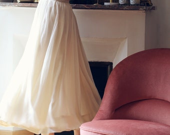 Antique chiffon petticoat, antique lingerie