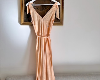 Long jumpsuit c.1930 - 30s silk nightgown