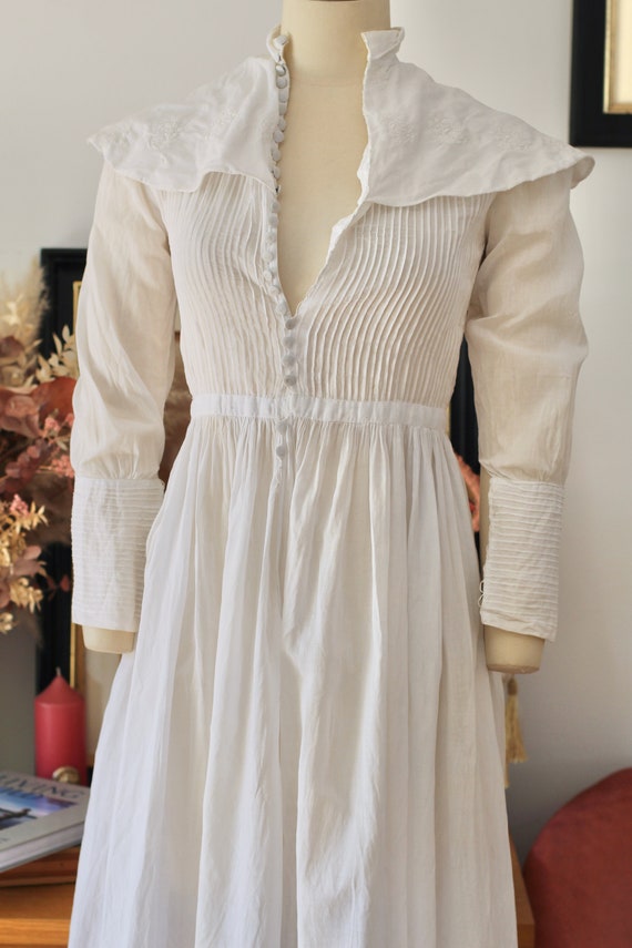 French Edwardian antique dress - Antique communic… - image 3