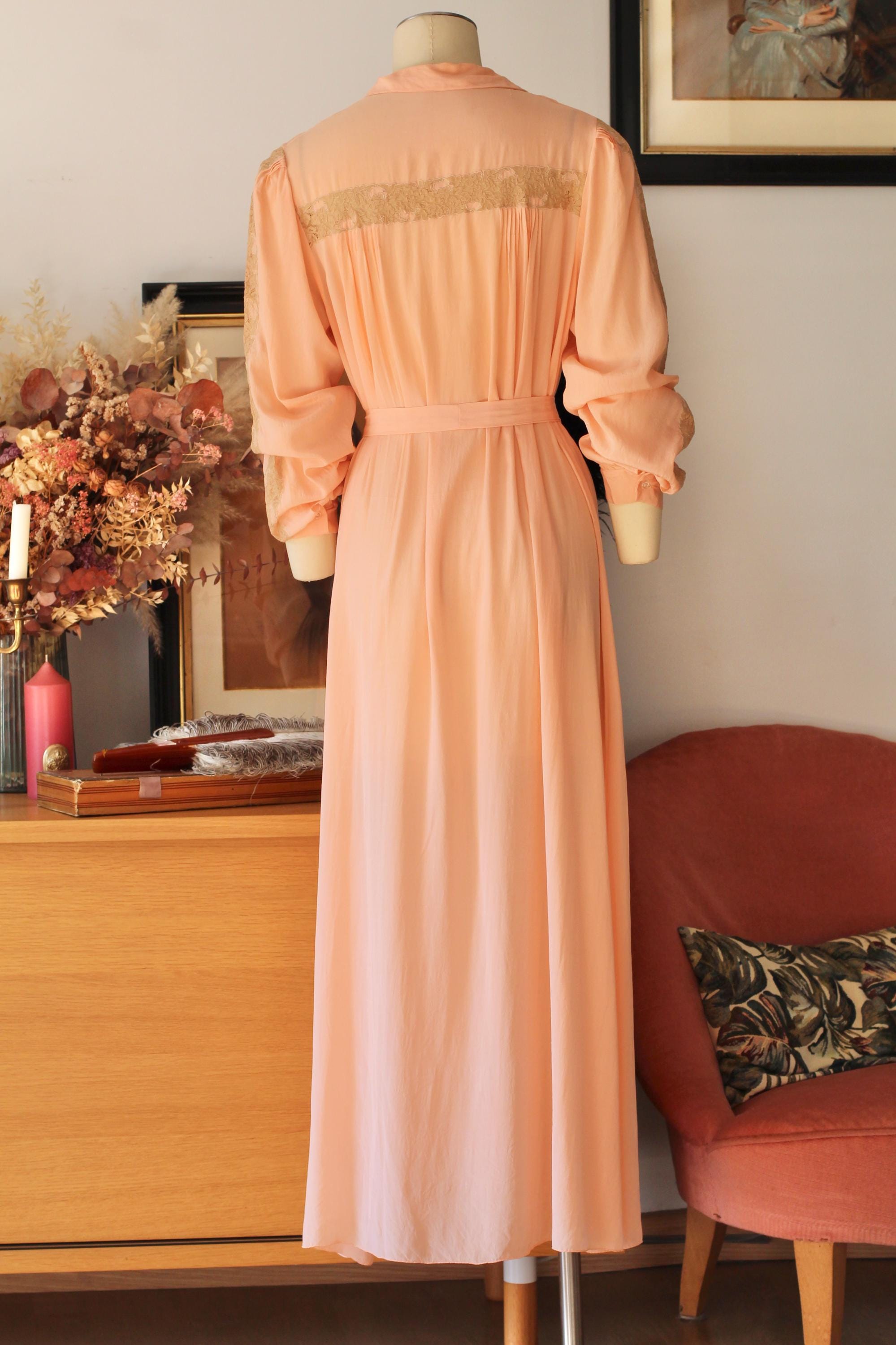 良品✨FRENCH VINTAGE EVENING LONG DRESS 綿麻 Jour Maxi Dress - Black - Emerson Fry