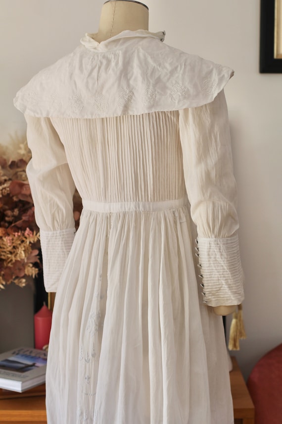 French Edwardian antique dress - Antique communic… - image 9
