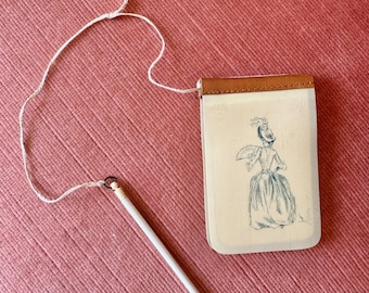 Celluloid dance card, c. 1900