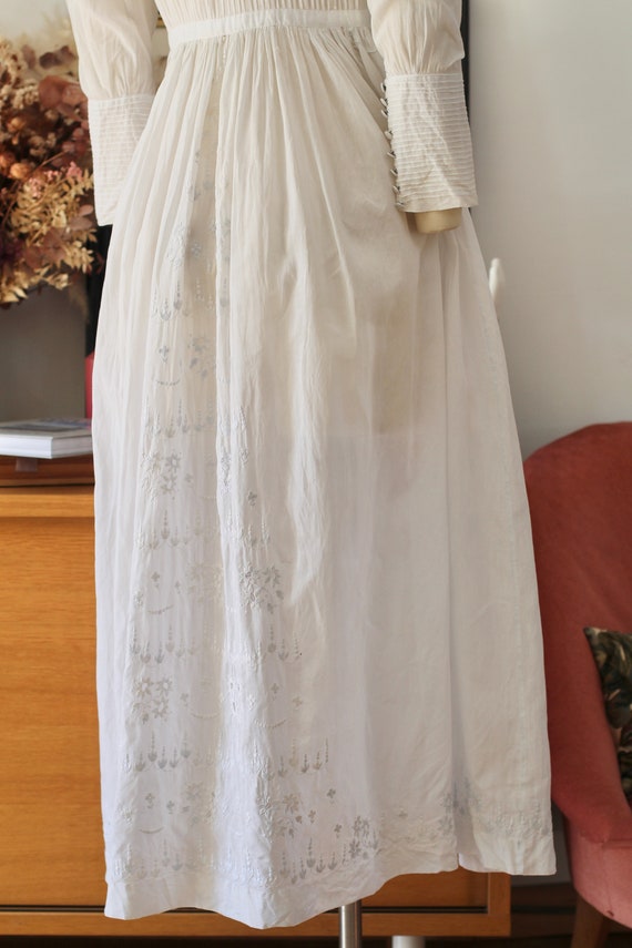 French Edwardian antique dress - Antique communic… - image 10