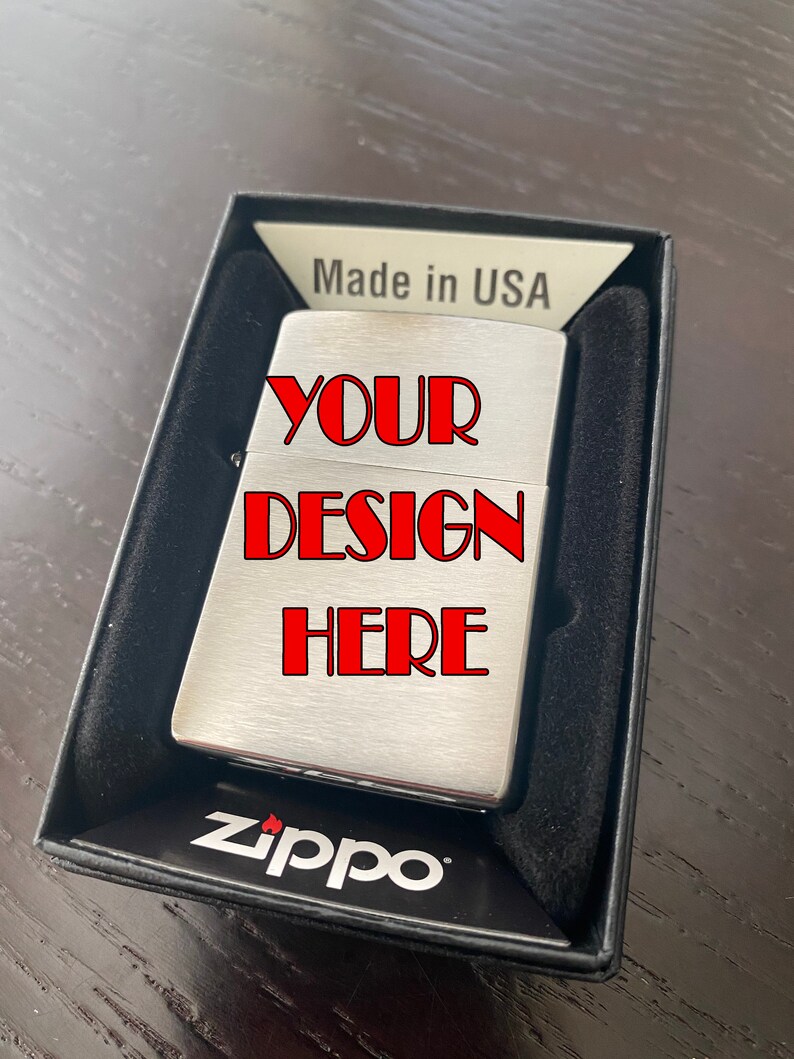Customize Your Own ZIPPO Laser Engraved Etsy