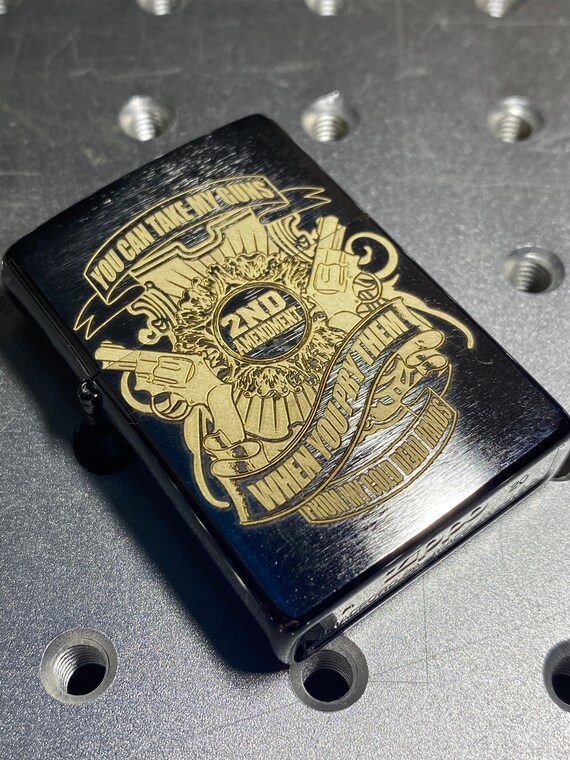 Second Amendment 2a Laser Engraved Zippo Lighter Etsy