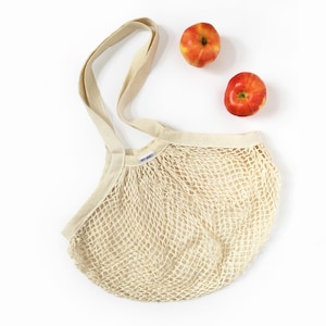 Organic Cotton French Market Bag | Reusable Bag | Mesh Cotton Bag | Produce Bag