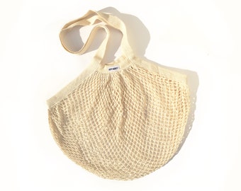 Organic Cotton French Market Bag | Reusable Bag | Mesh Cotton Bag | Produce Bag