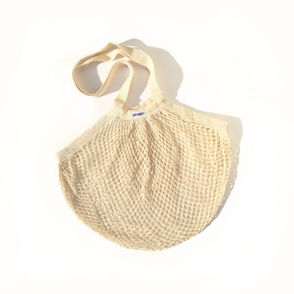 Organic Cotton French Market Bag | Reusable Bag | Mesh Cotton Bag | Produce Bag