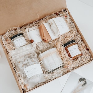 Coffret cadeau soins personnels ultime | forfait soins spa pour elle, coffret cadeau d'anniversaire, cadeau de nouvelle maman, panier-cadeau de luxe pour femme, cadeau de Noël