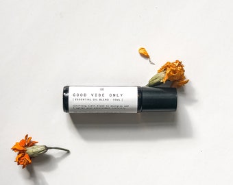 Good Vibes Only | uplifting essential oil roll-on, mood uplifting and energizing scent, self care gift, stocking stuffer | 10 ml | 0.34 oz