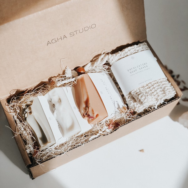 Natural Body Soap Set Etsy