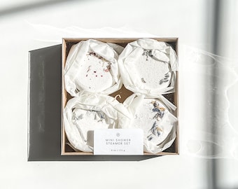 Mini Shower Steamer Set | Aromatherapy Shower Tablets Gift Box | Floral, Herbal & Eucalyptus Spa Steamers for Relaxation and Self Care