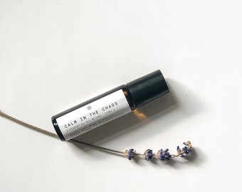 Calm in the Chaos | calming essential oil roll-on, aromatherapy roller, natural self care gift | 10 ml | 0.34 oz