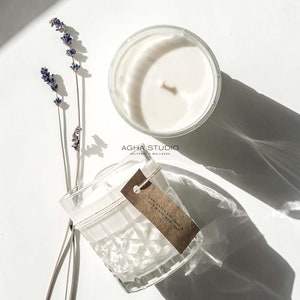 Unscented Soy Candle | 100% soy wax poured, old fashioned whisky glass candle, decorative candle, natural candle | 9 oz.