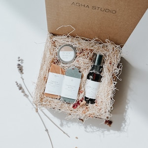 Coffret cadeau soins personnels Wanderlust | coffret cadeau de remerciement, coffret cadeau d'anniversaire pour elle, cadeau hygge pour une amie, kit cadeau de voyage, cadeau de Noël