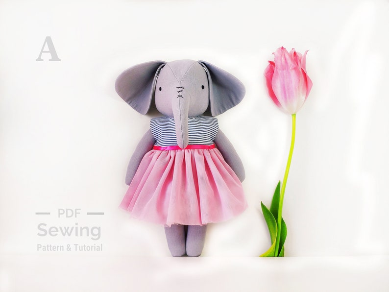 PDF Elephant Sewing Pattern & Tutorial Elephant Sewing Etsy Australia