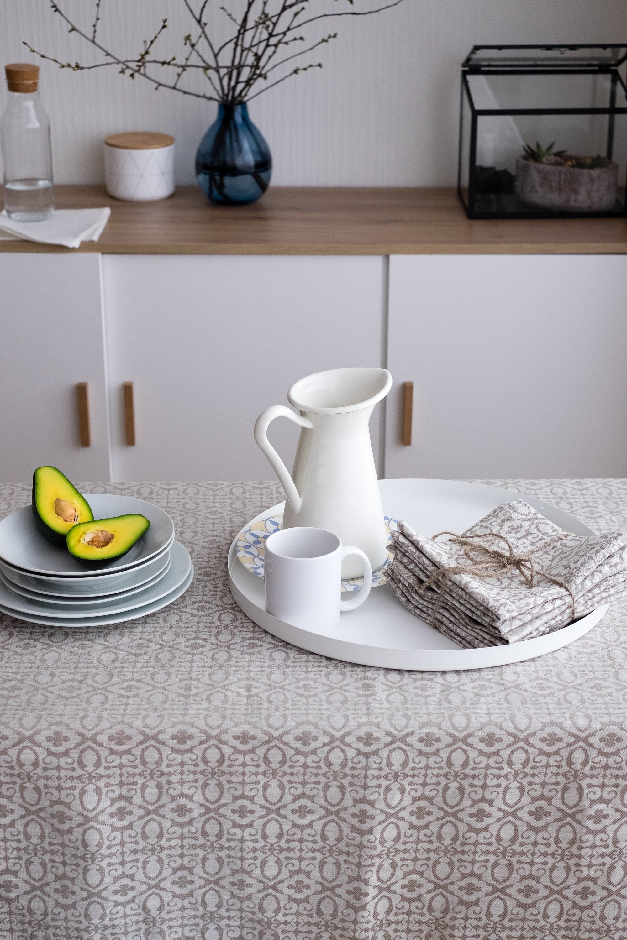 Tablecloth and Napkins Wedding Set Rectangular Eco Etsy UK