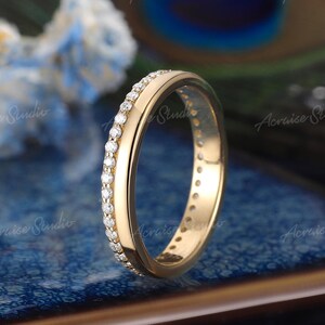 3mm Lab Grown Diamond Full Eternity Band, Stackable Wedding Ring