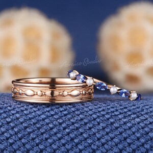 Sapphire couple rings sale