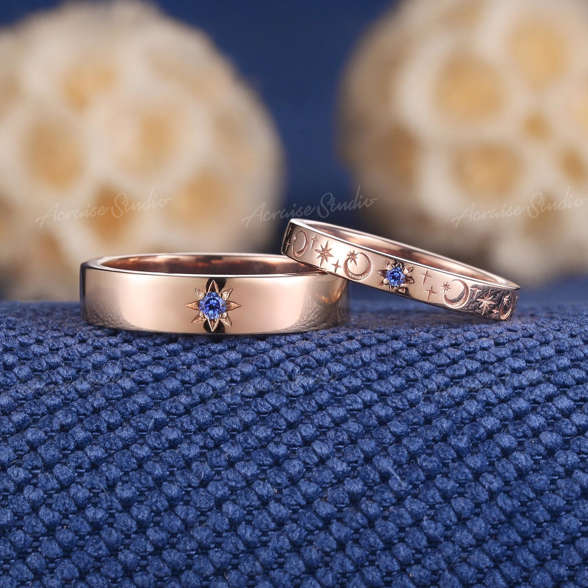 Anello con rosa intagliata in acciaio inossidabile con specchio alla