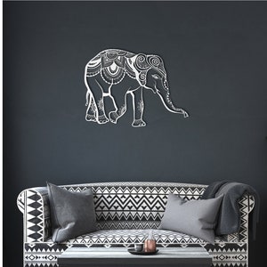 Elephant metal sign | A touch of exotic elegance | Magnificent Steel Elephant | A piece of modern art that will cause a stir |