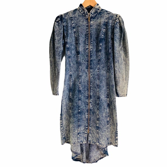1980’s Blondie and Me Acid Wash Denim Dress