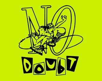 Ska Pop Band Logo // PNG Cricut Cut File // No Doubt  // CAD Cut File for making own Fabric Patches or  Stickers / High Quality File