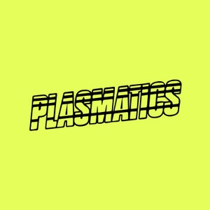 May include: Black and white graphic text that reads "PLASMATICS" in a bold, stylized font.