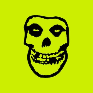 Misfits Crimson Skull Punk Graphic// PNG Transparent Background  // High Quality File