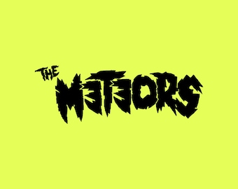 Psychobilly Band Logo // PNG Cricut Cut File ///  The Meteors // CAD Cut File for making own Fabric Patches or  Stickers / High Quality File