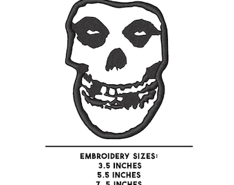Crimson Skull Misfits // Digital Embroidery Design