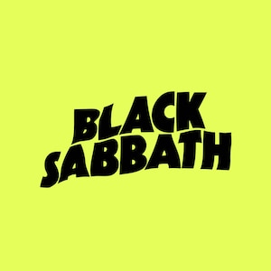Metal Band Logo // PNG Cricut Cut File // Black Sabbath // CAD Cut File for making own Fabric Patches or  Stickers / High Quality File