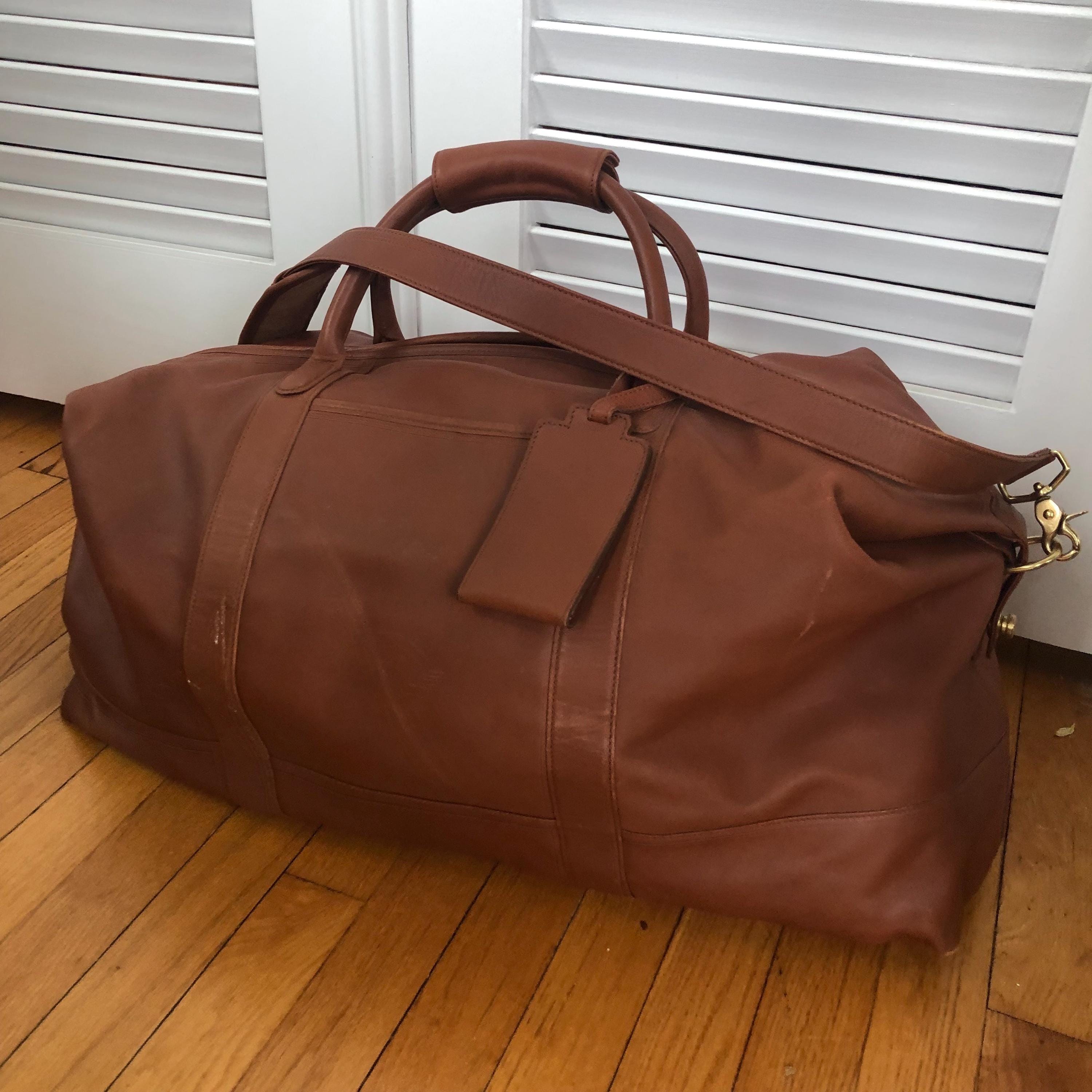 Complete Collection of 4 Vintage Coach Leather Cabin Travel