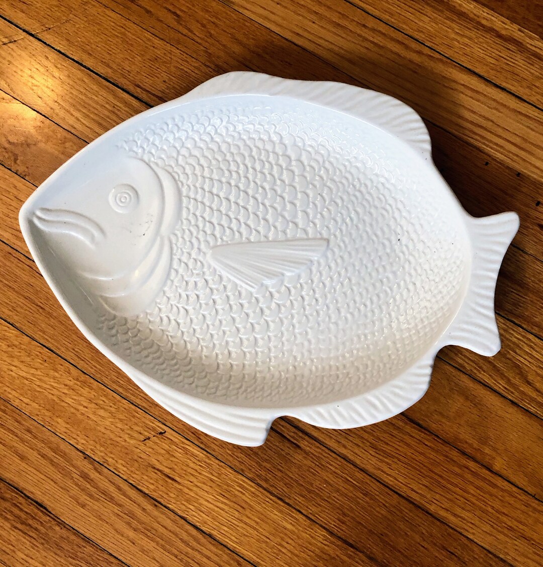 Whittier Pottery Fish Platter, California 1970s Etsy